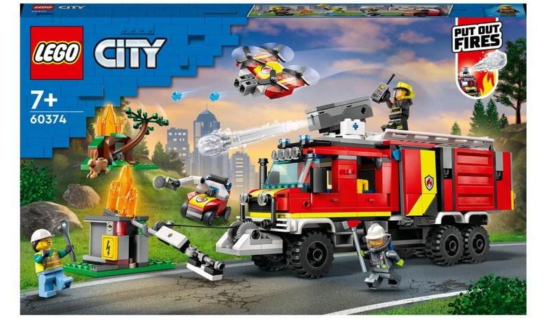 LEGO CITY 60374 Terénne hasičské auto
